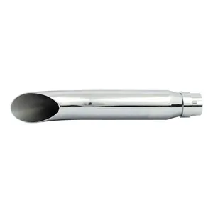 MCS Turn out universal muffler 16" long chrome