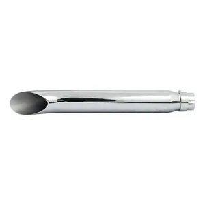 MCS Turn out universal muffler 20" long chrome