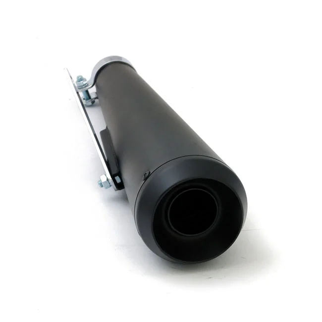 MCS Megaphone universal muffler 16.5" long black with TE tip