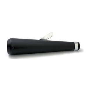 MCS Megaphone universal muffler 16.5" long black with TE tip