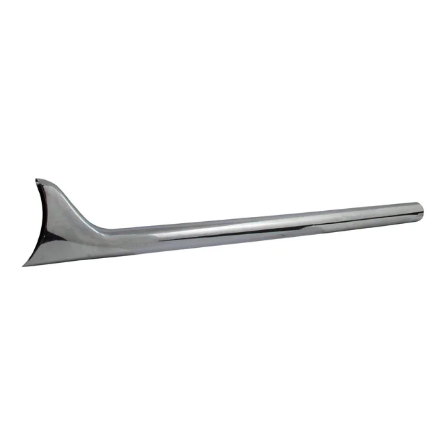 MCS Slip-on Fishtail exhaust extension 36" long chrome - 500908