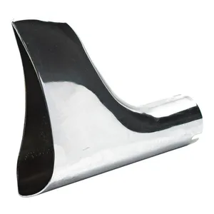 MCS Universal slip-on Fishtail tip chrome