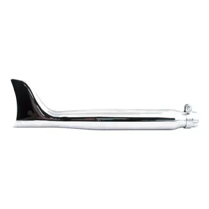 MCS Fishtail universal muffler 22" long chrome