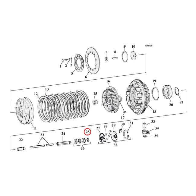 MCS Retaining ring, throwout bearing - 11096