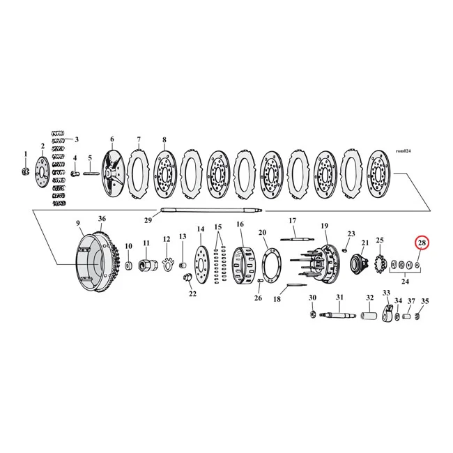 MCS Retaining ring, throwout bearing - 11096