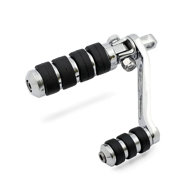 MCS Heel rest mount brackets for foward controls. Chrome - 50227-01