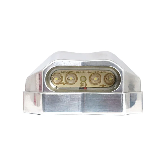 Highway Hawk LED license plate light Nitro, chrome. ECE appr.
