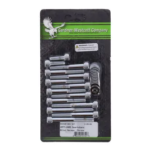 Gardner-Westcott GW, Sportster rocker box bolt kit. Allenhead, chrome