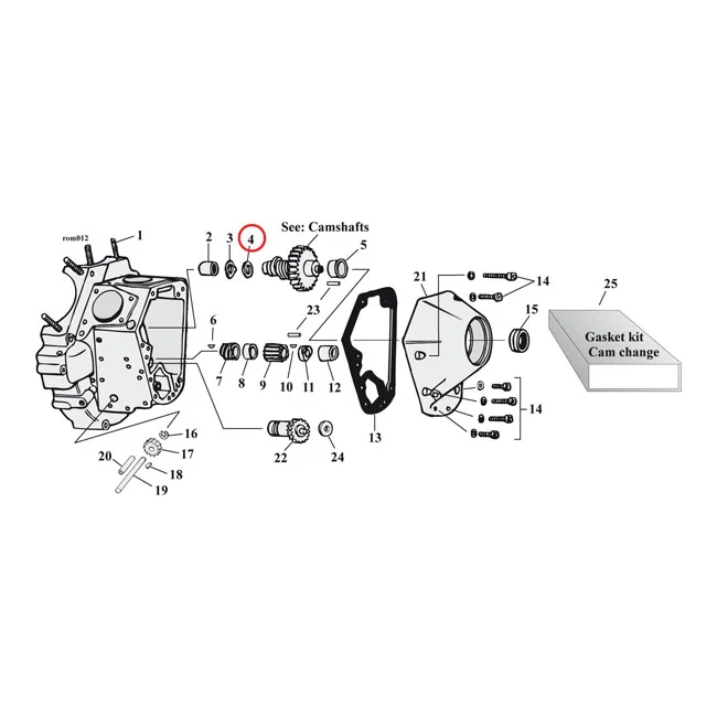 MCS Thrust washer camshaft. .055" - 25551-36