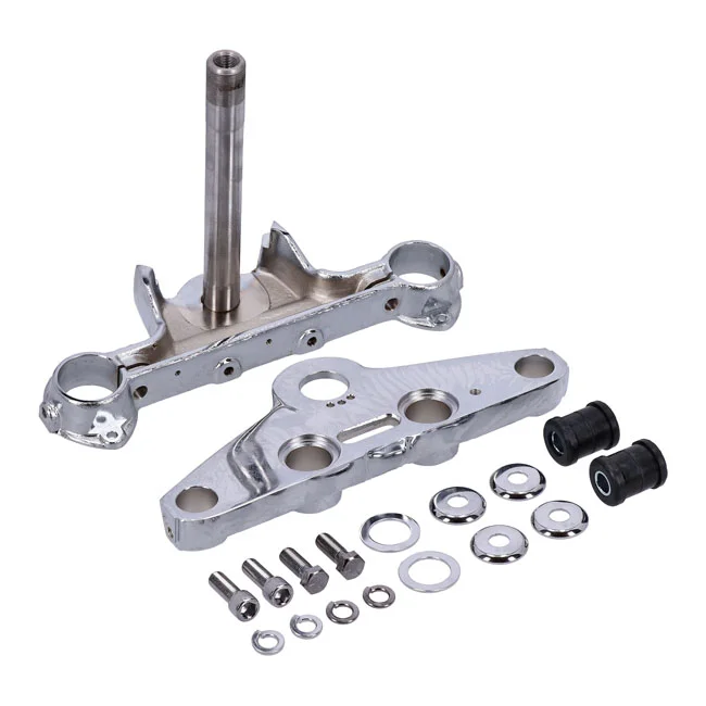MCS Stock style FL 41mm triple trees. Chrome - 45700-60A