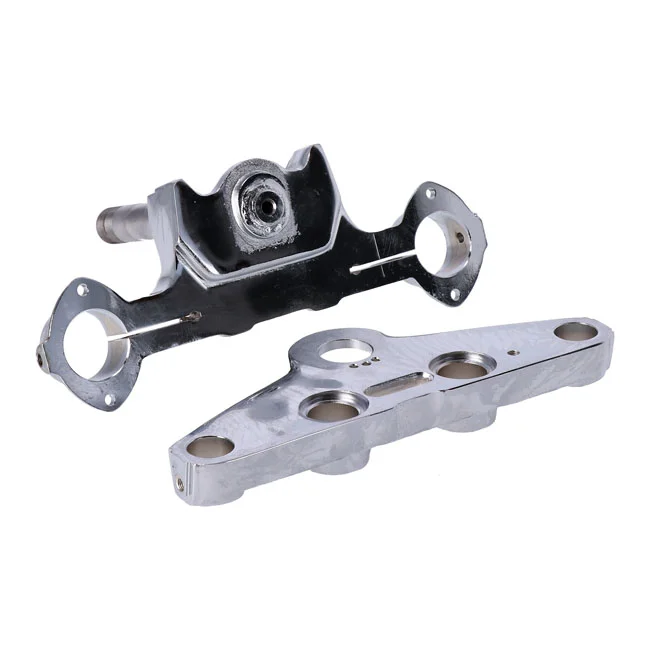 MCS Stock style FL 41mm triple trees. Chrome - 45700-60A
