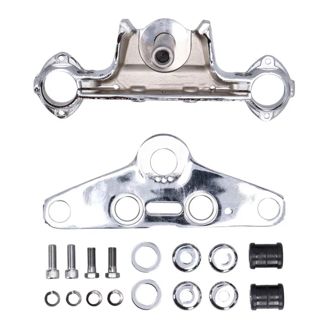 MCS Stock style FL 41mm triple trees. Chrome - 45700-60A