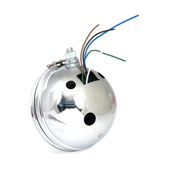 MCS OEM style 5-3/4" FX, FXR, XL headlamp. Chrome - 67705-74