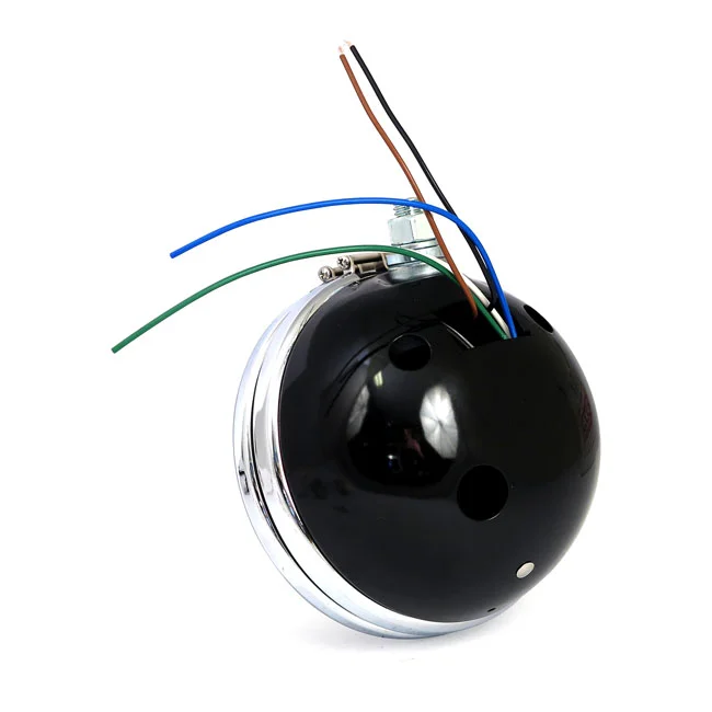 MCS OEM style 5-3/4" FX, FXR, XL headlamp. Black - 67705-74