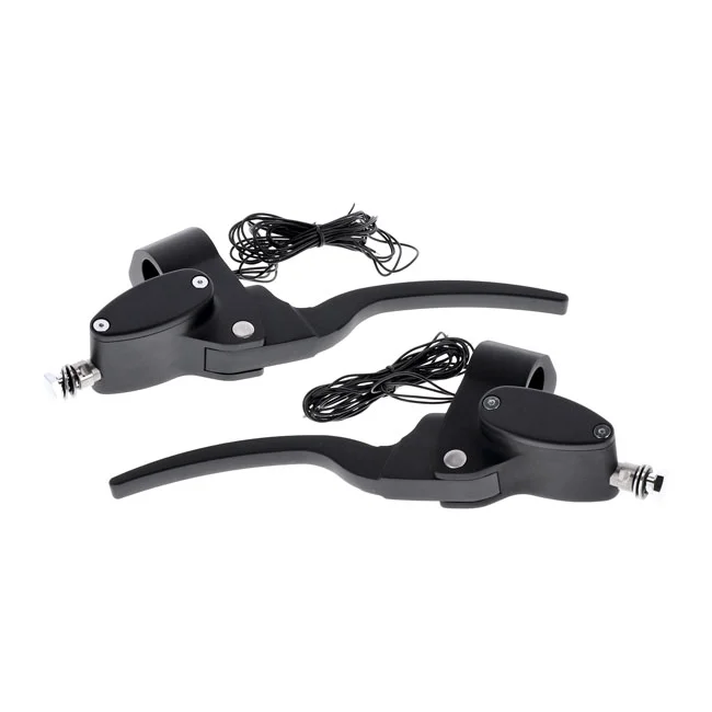 MCS Custom handlebar control kit hydr. clutch. Matte black - 502042