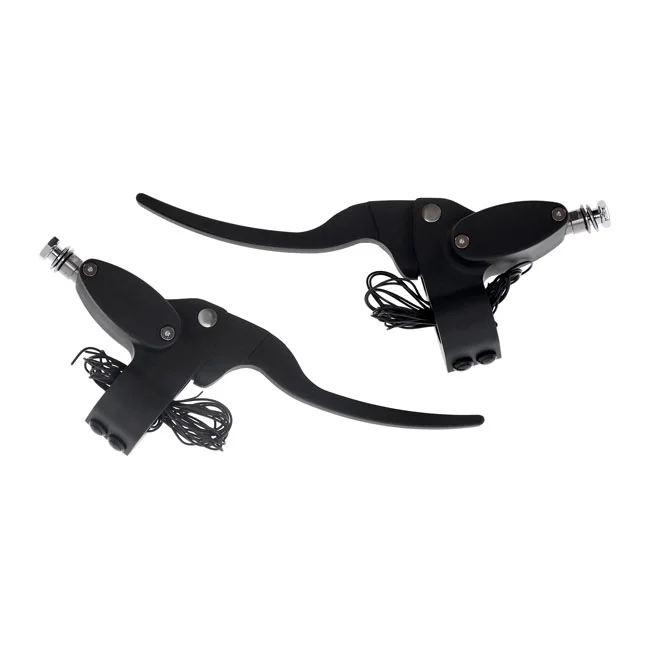 MCS Custom handlebar control kit hydr. clutch. Matte black - 502042
