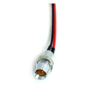 MCS Custom LED indicator light. 1/4", amber
