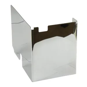 MCS Battery side cover, smooth. Chrome