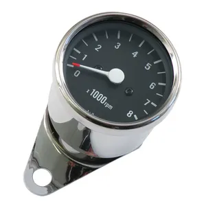 MCS Mini mechanical tachometer. 8000 RPM. Chrome