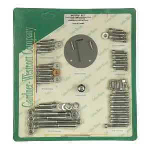 Gardner-Westcott Motor screw sets, chrome allen