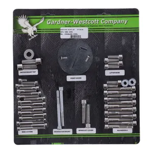 Gardner-Westcott Motor screw set, polished ss allen