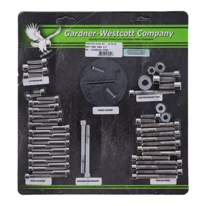 Gardner-Westcott Motor screw set, polished ss allen