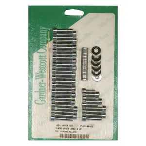 Gardner-Westcott V-Rod side cover set. pol. chr allen