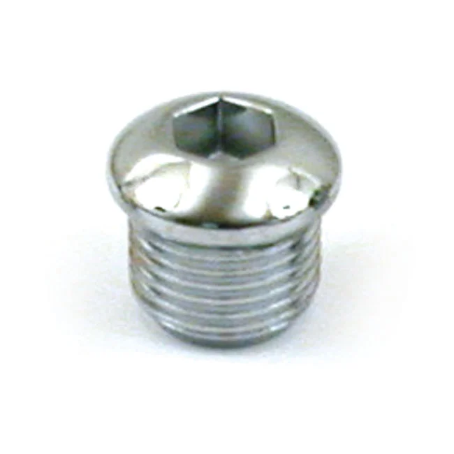 Gardner-Westcott Timing plug. Buttonhead, chrome