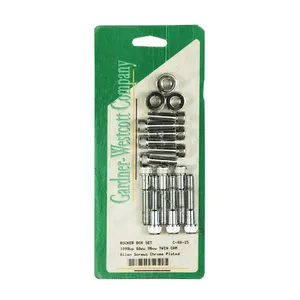 Gardner-Westcott GW, rocker box top bolt kit. Allen, chrome