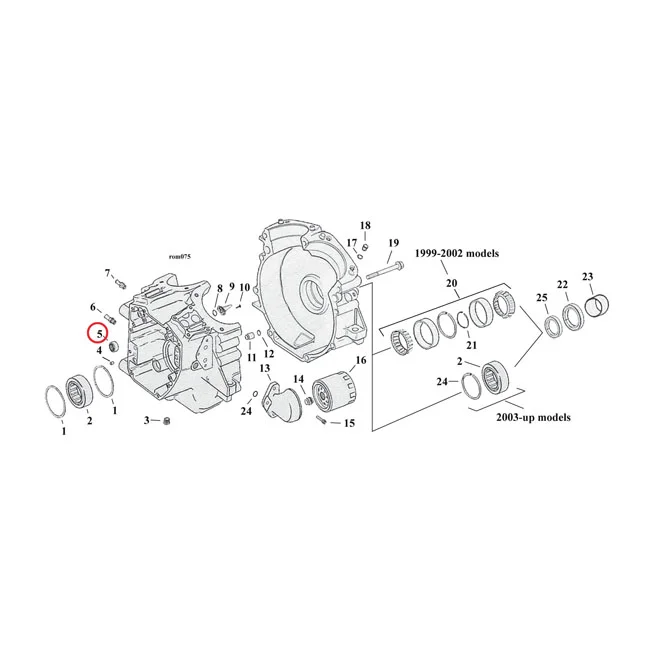 Sonnax Koyo, camshaft needle bearing. Inner, front/rear - 9198