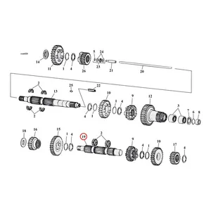 Andrews Andrews, 5-speed transmission countershaft