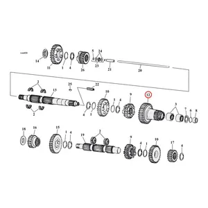 Andrews Andrews, 5th gear mainshaft (main drive gear)