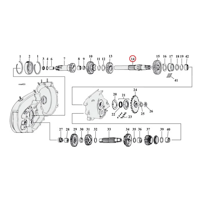 Andrews TRANS MAINSHAFT L84-90 XL