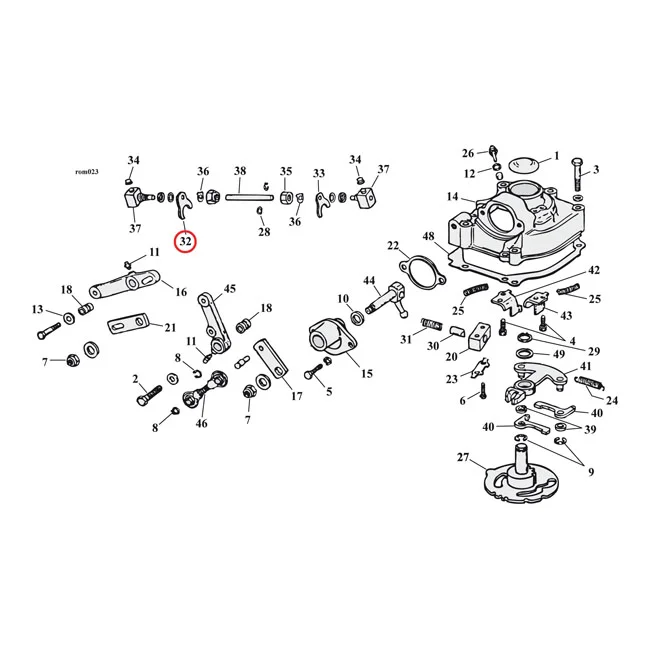 Andrews Shifter fork, 3-4 mainshaft - 34158-36
