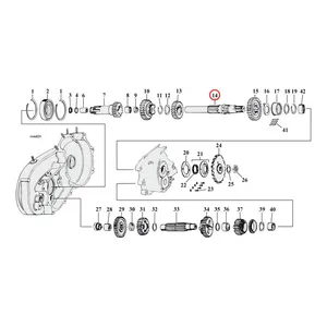 Andrews Andrews, transmission mainshaft XL