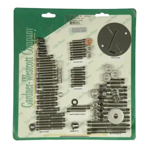 Gardner-Westcott Motor screw set, polished ss allen