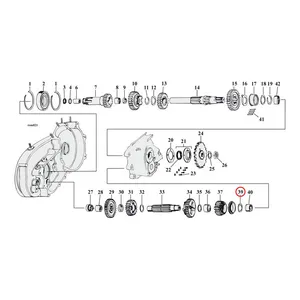 MCS Thrust washer, countershaft 1st gear .075"