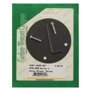 Gardner-Westcott GW, point cover mount kit. Chrome, buttonhead allen