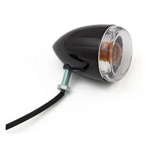 MCS Late-style turn signal assembly. Rear. Gloss black