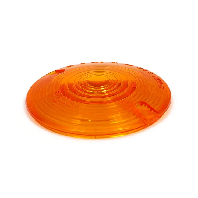 MCS Replacement turn signal lens. flat lens. Amber - 68440-86