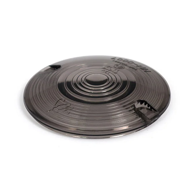 MCS Replacement turn signal lens. flat lens. Smoke - 68440-86