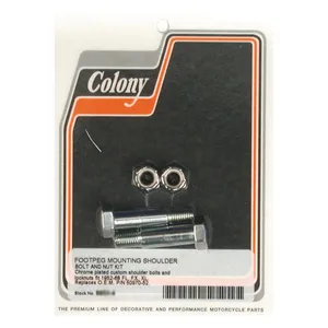 Colony Colony, foot peg mount kit. Chrome