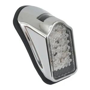 MCS Mini LED Tombstone taillight, chrome