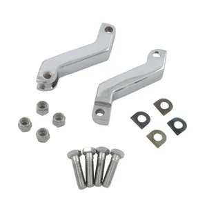 MCS Foot peg extender set. Chrome