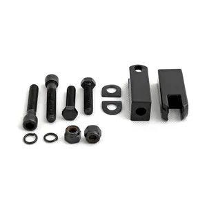 MCS OEM style XL passenger peg brackets. Black