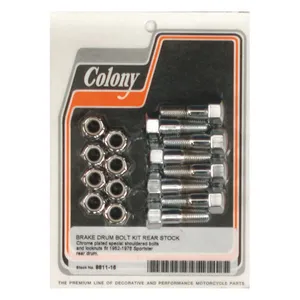 Colony Colony, rear brake drum mount kit. Chrome
