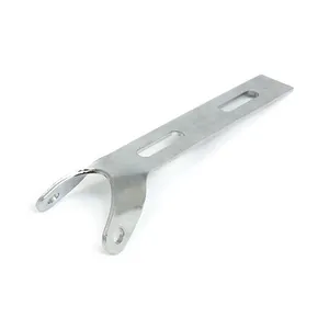 MCS Universal solo seat hinge, round mount. Chrome