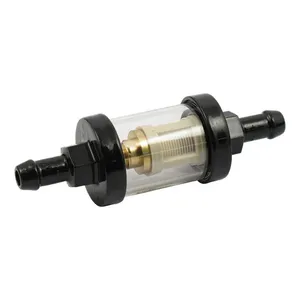 MCS Clear-view fuel filter, 5/16 ID. Black