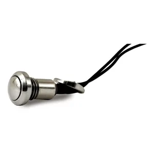 MCS Smooth push button switch. Polished stainless
