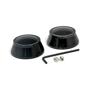 MCS Swingarm pivot bolt cover set. Black